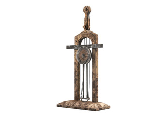 guillotine isolated on transparent background.