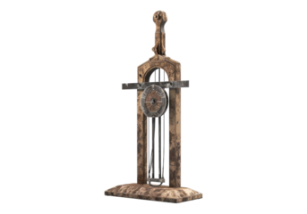 guillotine isolated on transparent background.