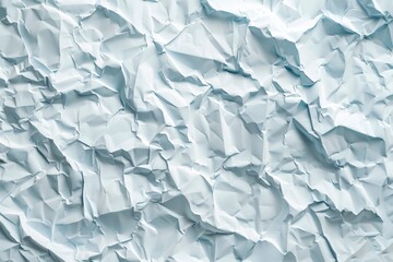 Obraz premium Abstract Texture of Crumpled White Paper Sheets from Above, Offering a Detailed and Intricate Visual Canvas for Creative Design
