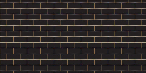 Dark black brick wall background. architecture construction stone block brick wallpaper. seamless building cement concrete wall grunge background.