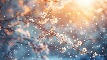 Bid farewell to winter's chill and welcome the warmth of spring, where sunshine kisses the earth and fills hearts with happiness