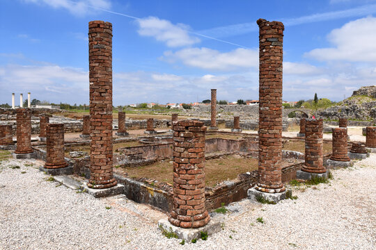 Roman ruins of the ancient city of Conímbriga,Beiras region, Portugal
