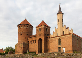 Poland Kensztyn Castle view on a sunny autumn day