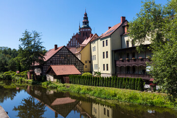 Fototapeta premium Poland Reszel view on a sunny autumn day