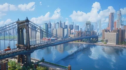 Celebrate the iconic bridges that connect and enhance a city skyline.