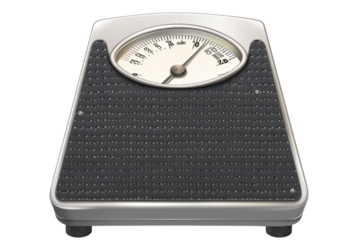 weight scale isolated on transparent background.