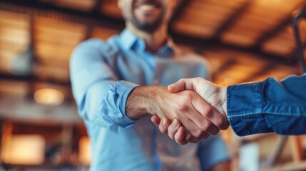 The handshake in office