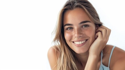 The smiling young woman