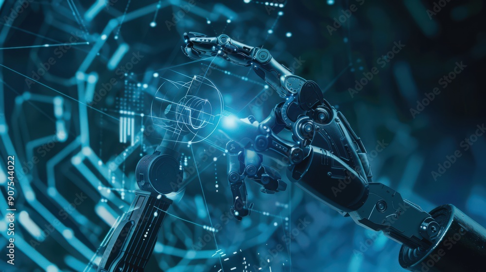 Poster focus on the scalability of robotic construction technologies, from small-scale projects to large-sc