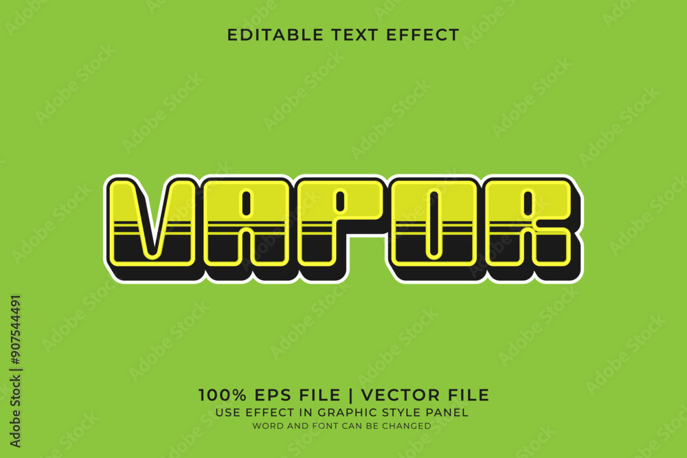 Poster 3d retro futuristic text effect editable vector