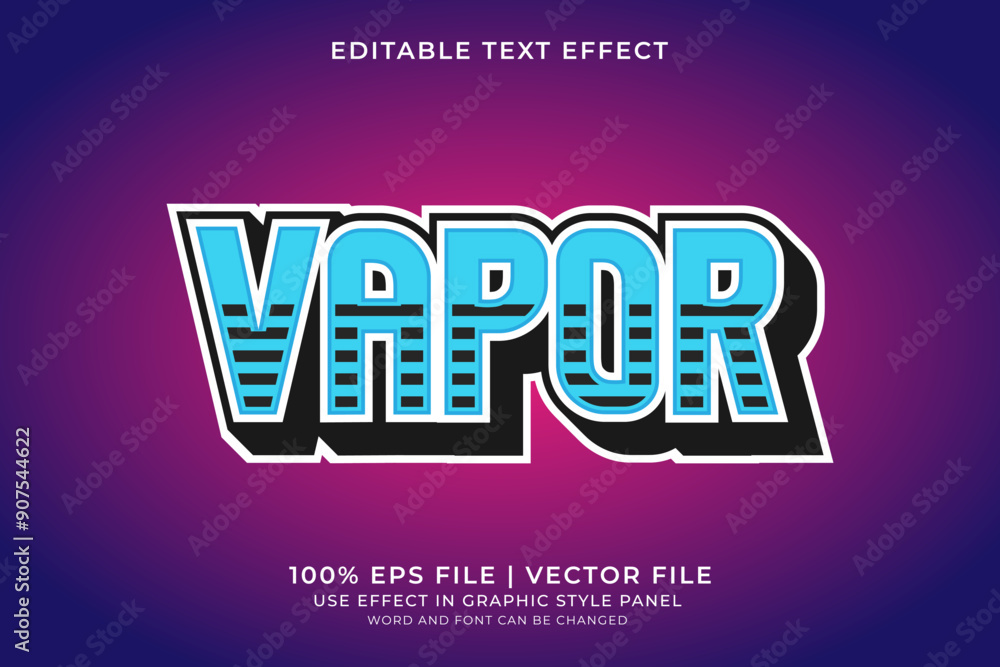 Poster 3d retro futuristic text effect editable vector