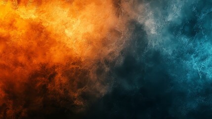 Fototapeta premium Teal orange black color gradient background, grainy texture effect, poster banner landing page backdrop design, Generative AI