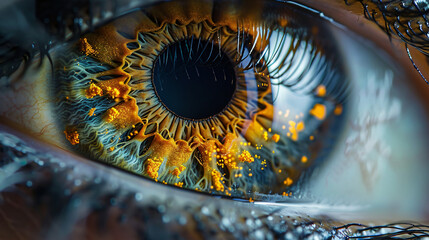 Close up of a beautiful human eye