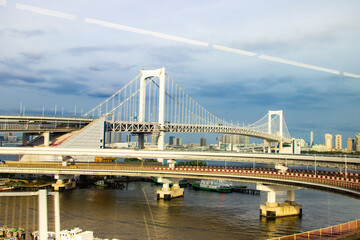 Odaiba artificial island views Tokyo Japan