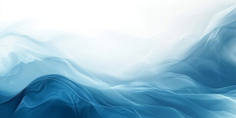 Blue white pastel gradient background smooth light blue abstract grainy poster banner backdrop design, Generative AI