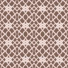Fototapeta premium Ikat Vintage Brown Minimal (1) ethnic seamless pattern Embroidery style [Converted].eps