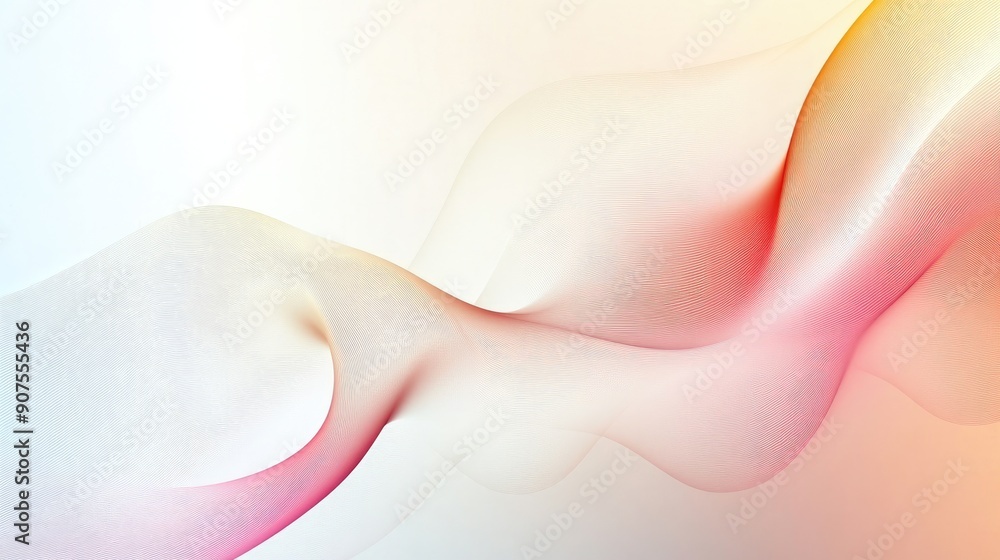 Poster clean and modern abstract vector background with minimalist wavy lines and subtle gradients