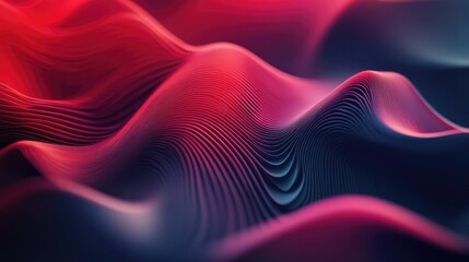 Obraz premium Dynamic abstract background with overlapping wavy lines and 3D effects