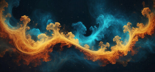 Obraz premium abstract smoke colorful universe background 