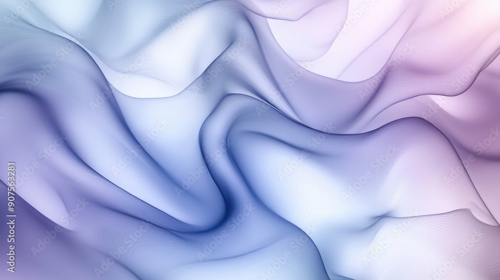 Poster elegant abstract background with soft wavy lines and gradient tones, creating a sense of movement