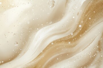 Luxury abstract background with golden glitter and soft beige texture.