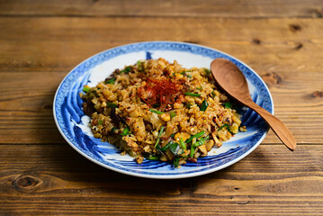 ニラキムチ炒飯