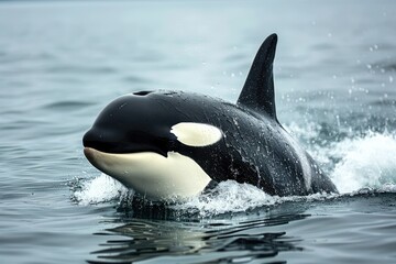 Fototapeta premium killer whale in the sea . Animal in ocean.