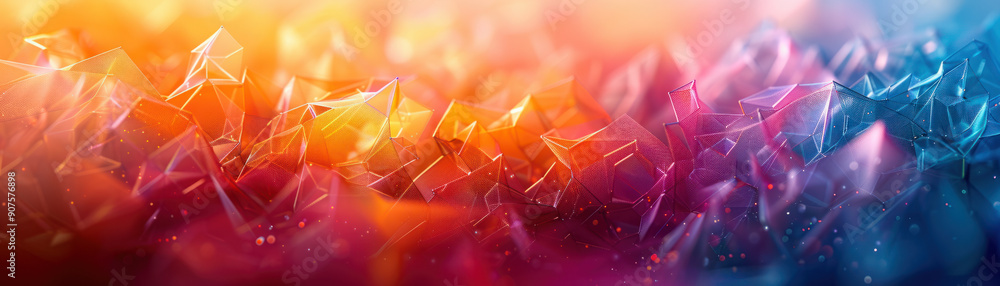 Poster technology background, stunning abstract background filled with interlocking geometric patterns in b