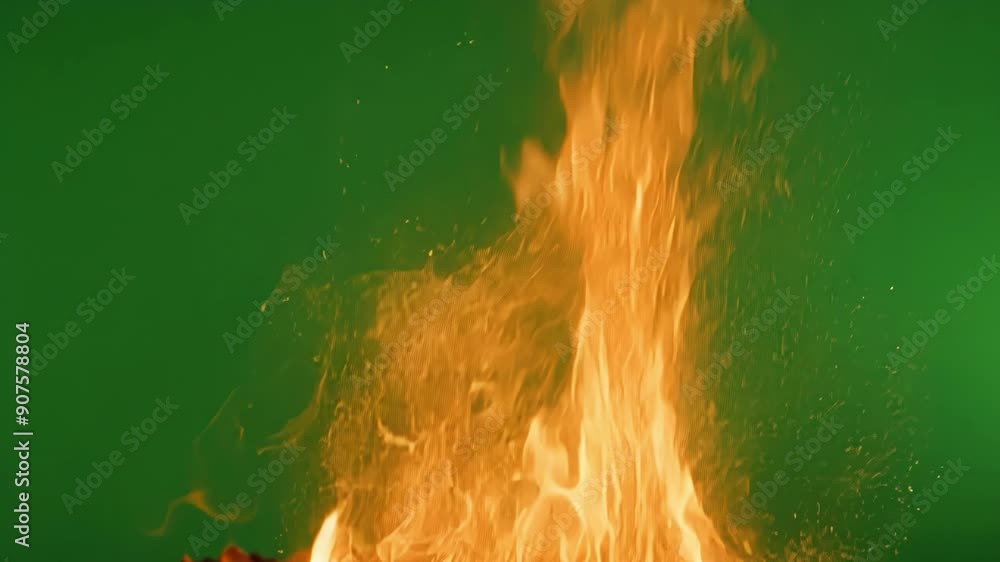 Poster as the fire rages the sparks and embers create a mesmerizing display elevating the realism of any dy