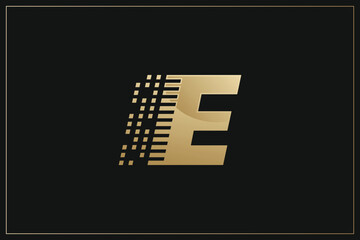 E Letter Trademark Brand Logo	
