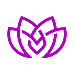 Lotus Vector Logo Design Template