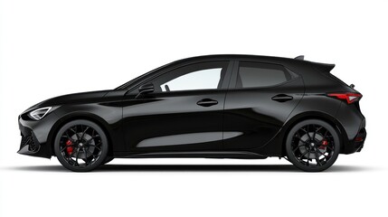 Fototapeta premium Black Hatchback Car