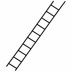 Rope ladder art vector illustration