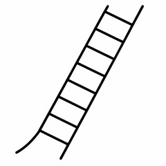 Rope ladder art vector illustration