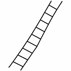 Rope ladder art vector illustration