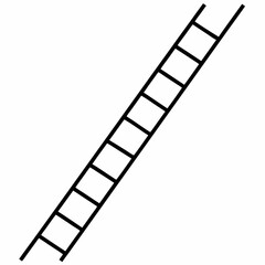 Rope ladder art vector illustration