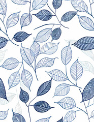 minimal art with leafs background