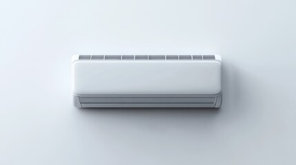 White Air Conditioner on White Wall