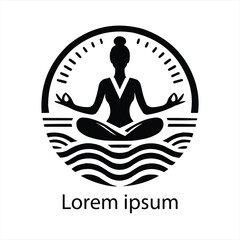 a yoga logo design for brand