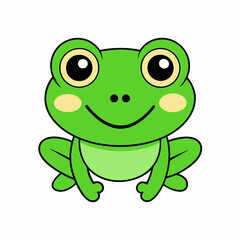 Obraz premium cute Leap Frog art vector illustration