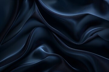 Naklejka premium Sleek Dark Blue and Black Satin Abstract Background