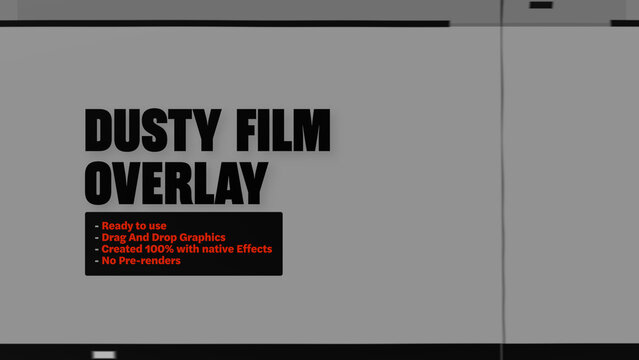 Dusty Film Strip Reel Motion Overlays - Wide Horizontal