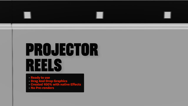 Projector Reels Film Strip Reel Motion Overlays - Wide Horizontal