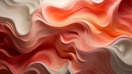 Abstract wavy textures in warm hues.