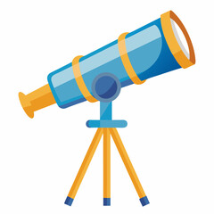 A toy telescope Art vector illustration