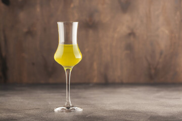 Limoncello in glass