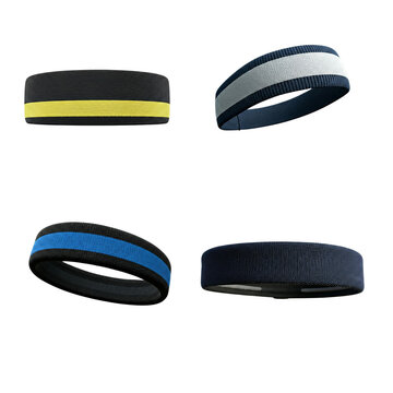 Tennis headband set on Isolated transparent background png. generated with AI