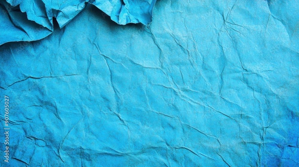 Aufkleber the background showcases a vivid blue crumpled paper texture that adds depth and character to variou