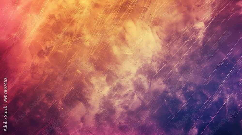 Poster abstract color gradient modern blurred background and film grain texture template with an elegant de