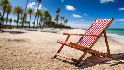 Lounge chairs on the beach
